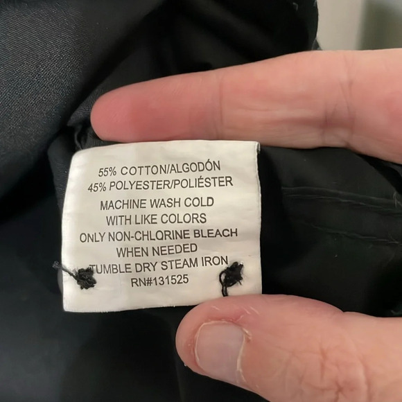 Beverly Hills Polo Club Men’s Button Down Long Sleeve Black & Blue Size Medium - Picture 7 of 8